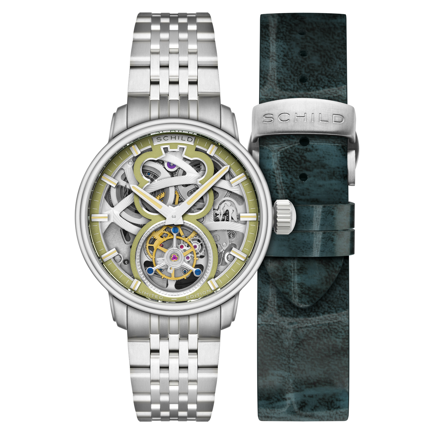 Schild Men's 42mm Maximillian Automatic Tourbillion Lmt Ed Interchangeable Watch