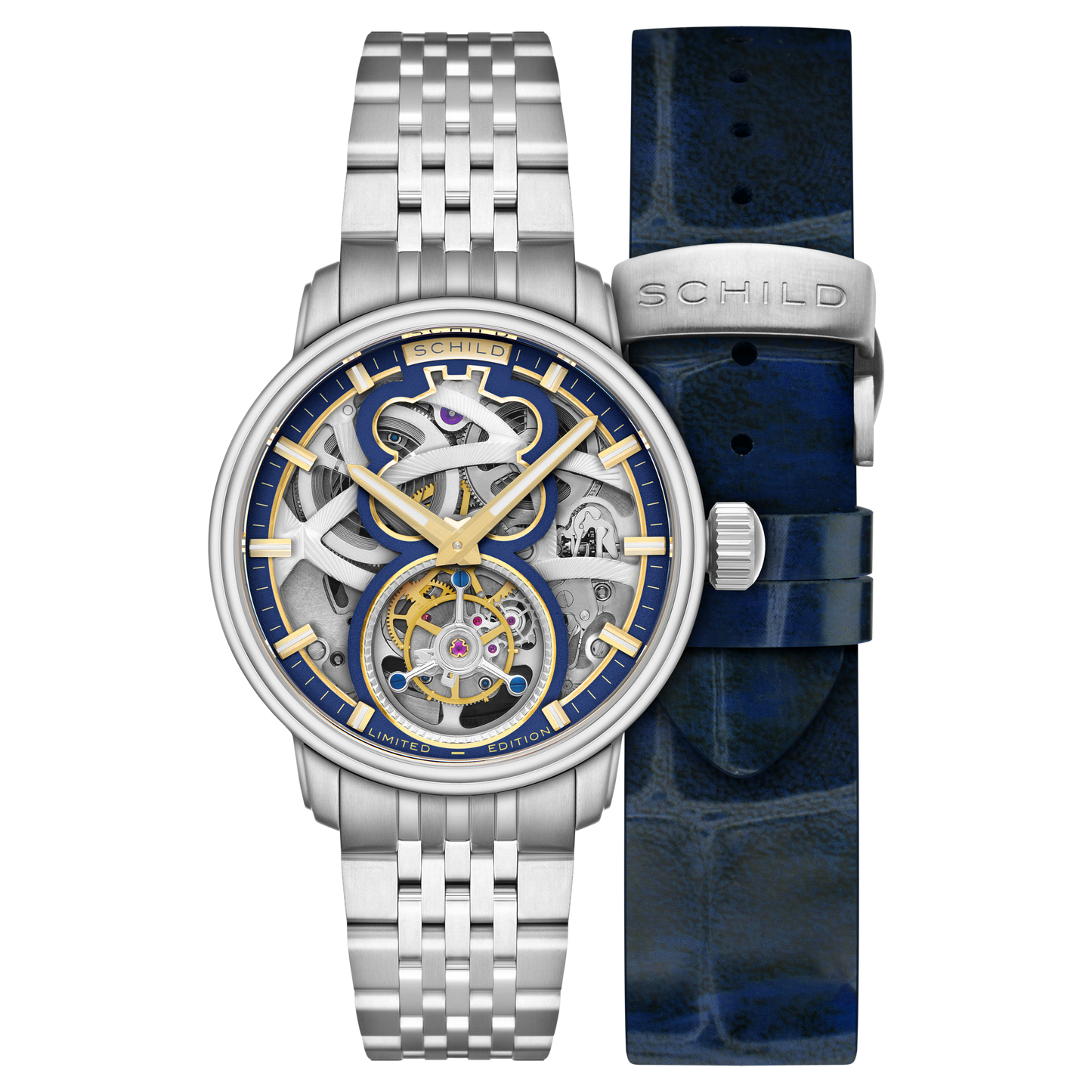 Schild Men's 42mm Maximillian Automatic Tourbillion Lmt Ed Interchangeable Watch