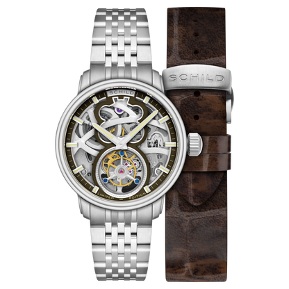 Schild Men's 42mm Maximillian Automatic Tourbillion Lmt Ed Interchangeable Watch