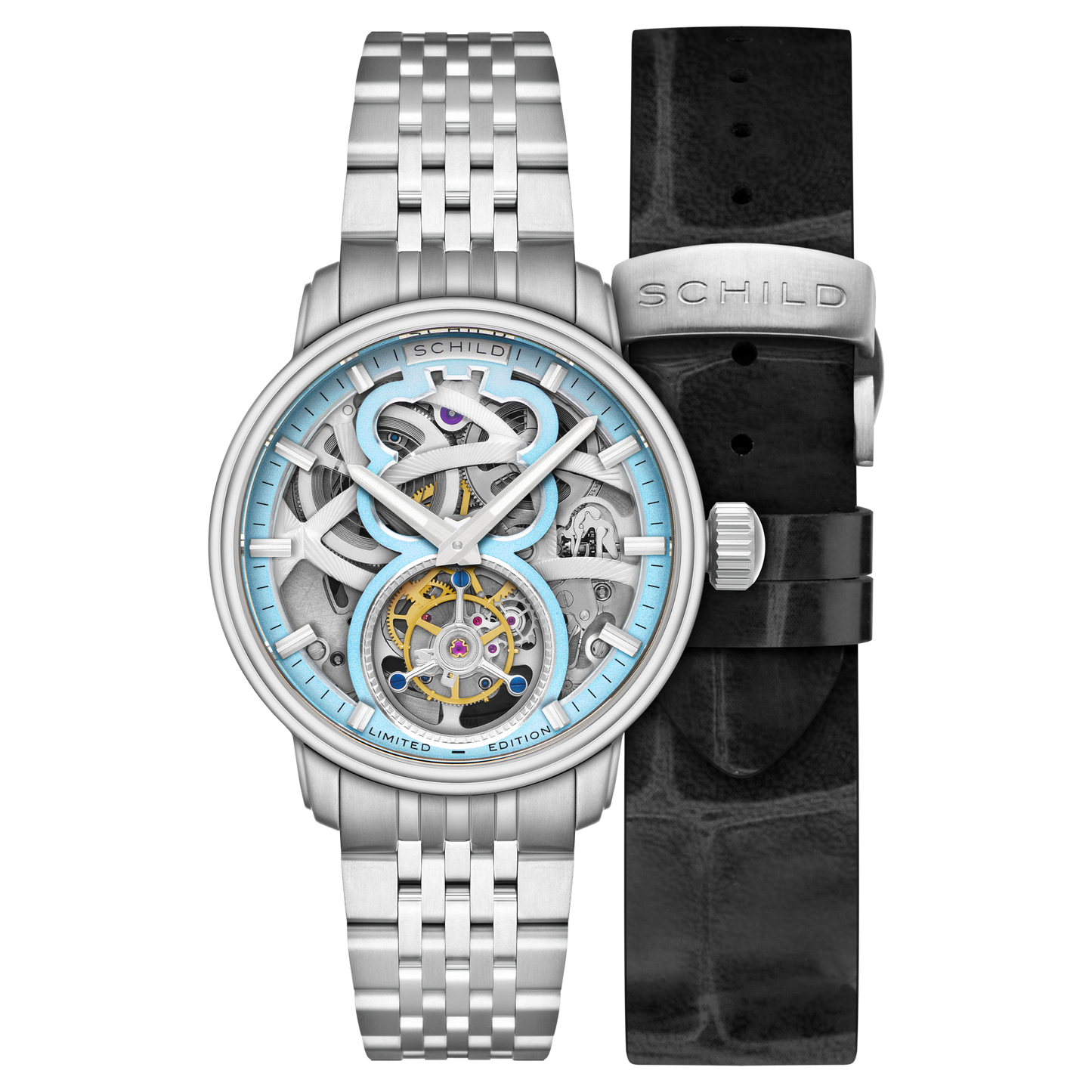Schild Men's 42mm Maximillian Automatic Tourbillion Lmt Ed Interchangeable Watch