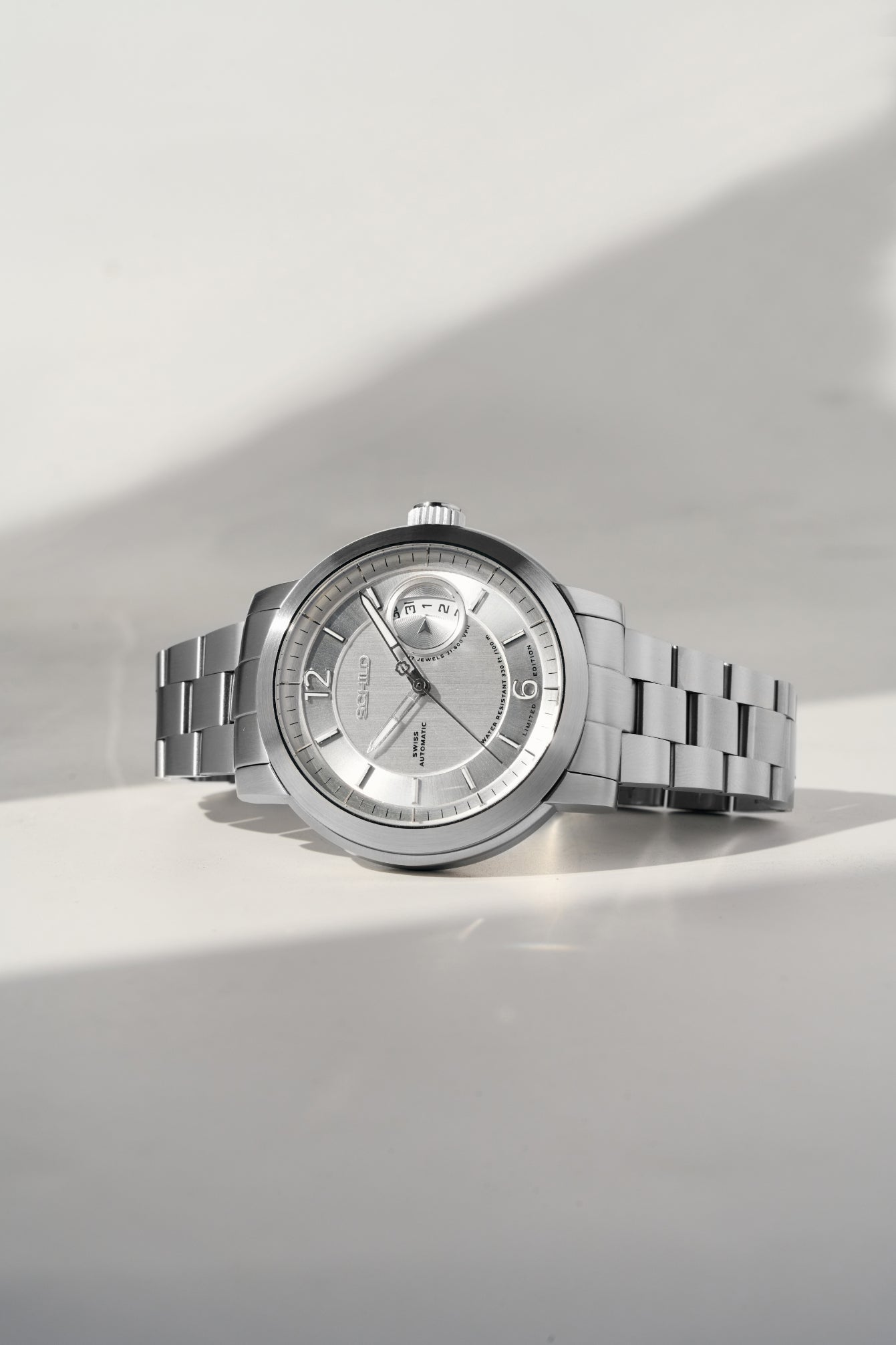 Schild Men's 44mm Heinrich Minimal Swiss Automatic Lmt Ed Interchangeable Watch