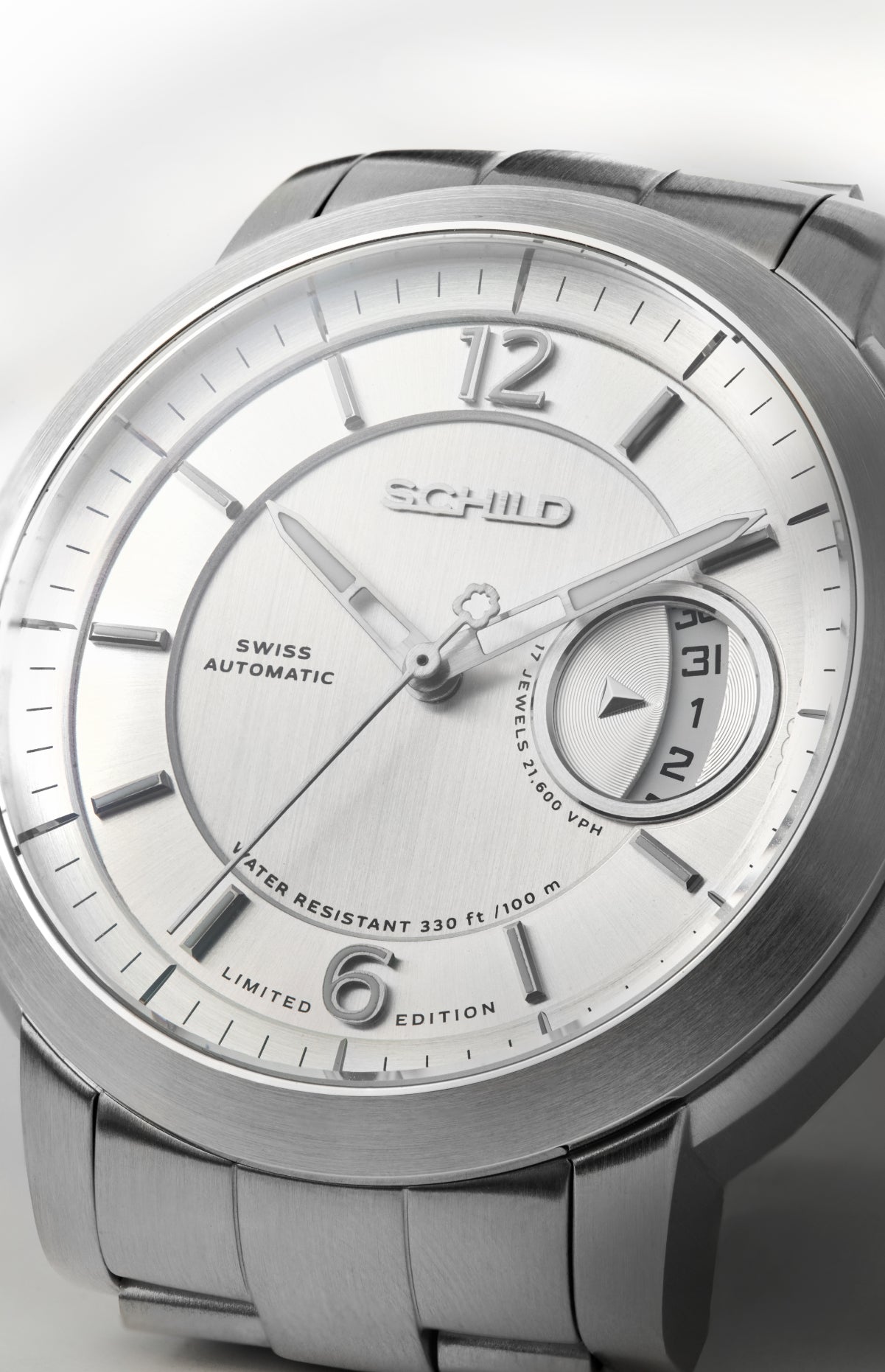 Schild Men's 44mm Heinrich Minimal Swiss Automatic Lmt Ed Interchangeable Watch