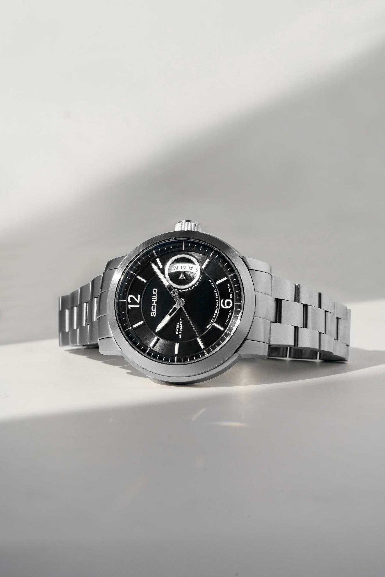 Schild Men's 44mm Heinrich Minimal Swiss Automatic Lmt Ed Interchangeable Watch