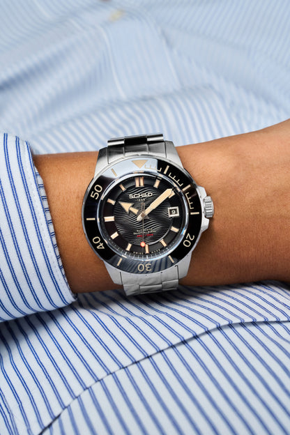 Schild Men's 43mm Hermann Swiss Automatic Limited Edition Bracelet Watch