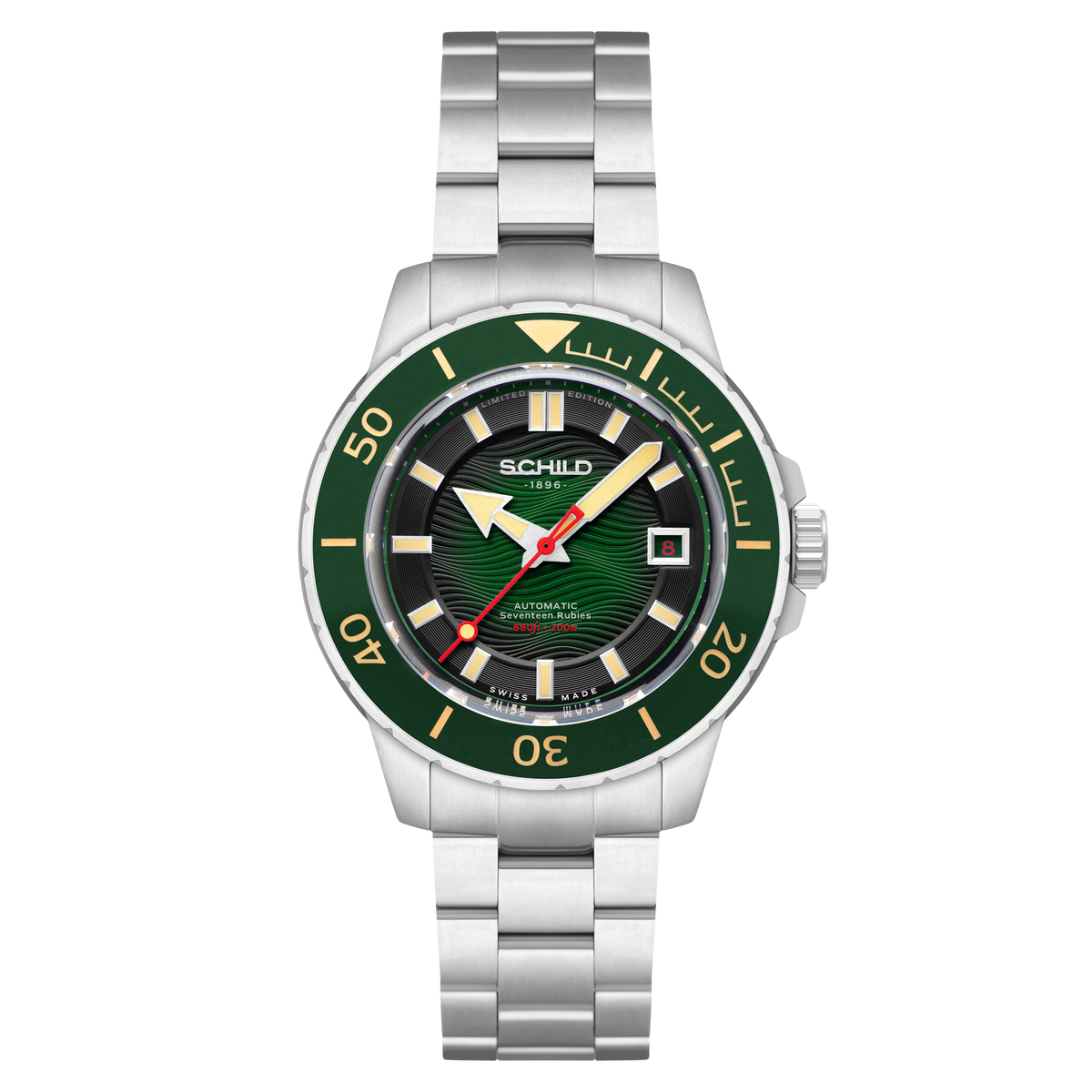Schild Men's 43mm Hermann Swiss Automatic Limited Edition Bracelet Watch