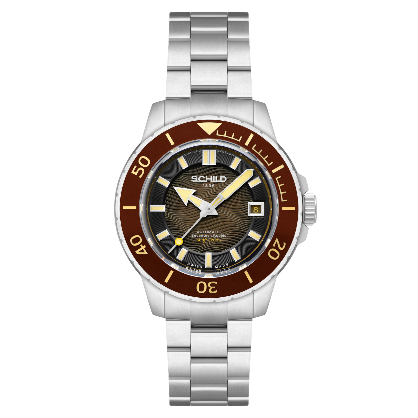 Schild Men's 43mm Hermann Swiss Automatic Limited Edition Bracelet Watch