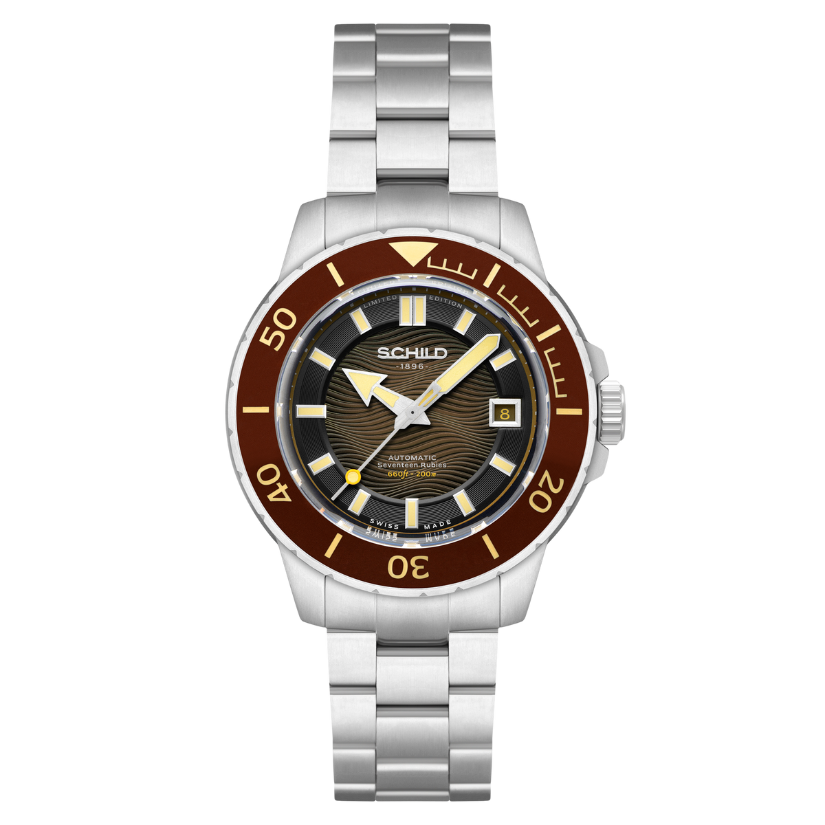 Schild Men's 43mm Hermann Swiss Automatic Limited Edition Bracelet Watch