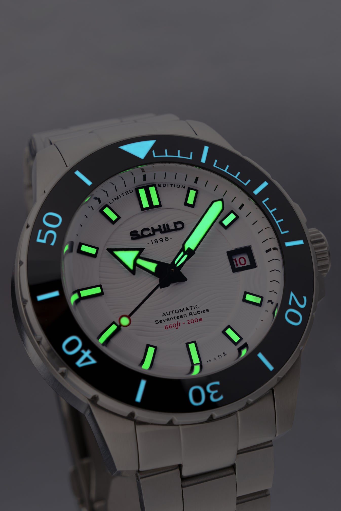 Schild Men's 43mm Hermann Swiss Automatic Limited Edition Bracelet Watch
