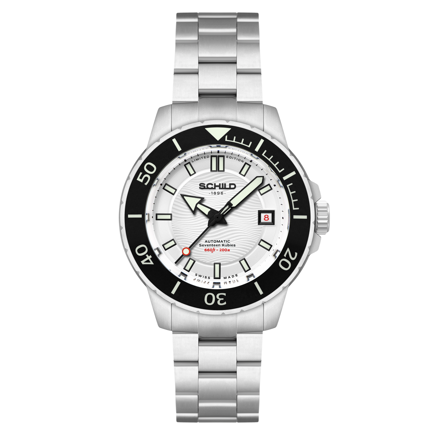 Schild Men's 43mm Hermann Swiss Automatic Limited Edition Bracelet Watch
