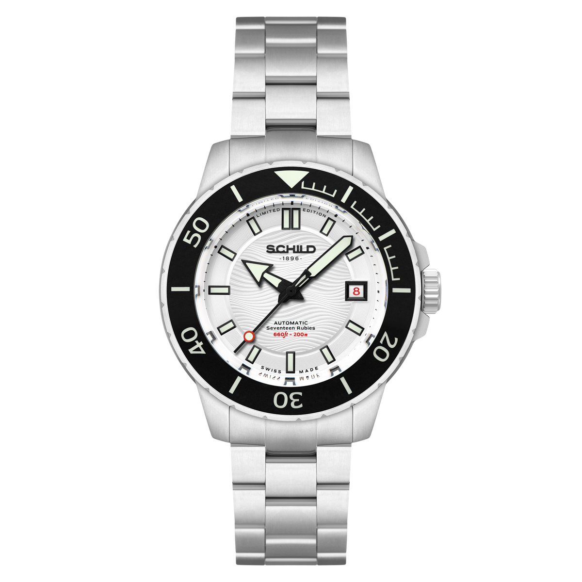 Schild Men's 43mm Hermann Swiss Automatic Limited Edition Bracelet Watch