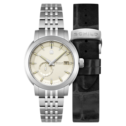 Schild Men's 44mm Heinrich Automatic Micro Rotor Lmt Ed Interchangeable Watch
