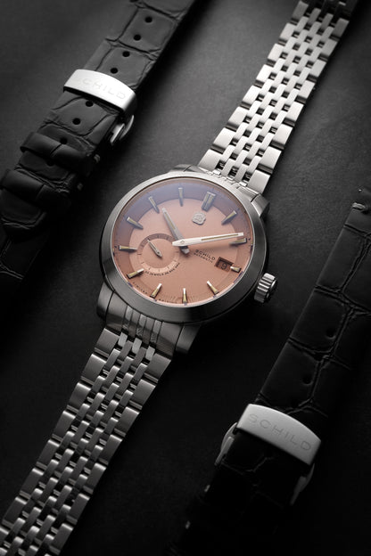 Schild Men's 44mm Heinrich Automatic Micro Rotor Lmt Ed Interchangeable Watch
