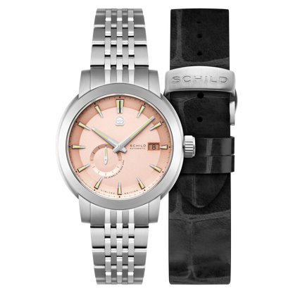 Schild Men's 44mm Heinrich Automatic Micro Rotor Lmt Ed Interchangeable Watch
