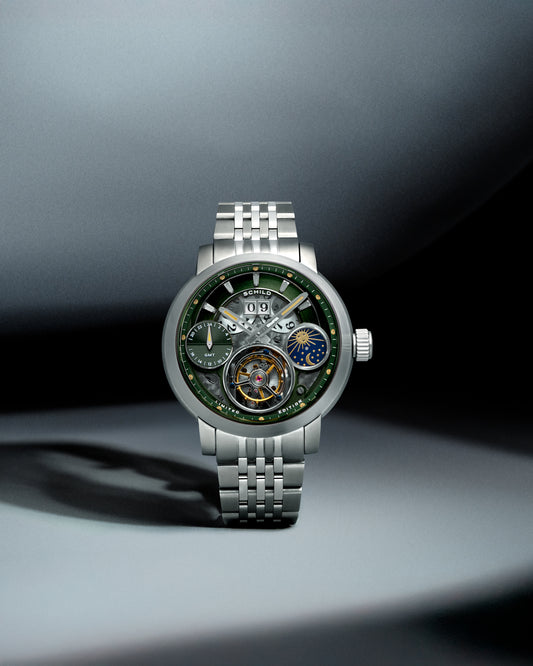 Schild Men's 44mm Heinrich Mechanical Tourbillion GMT Lmt Ed Interchangeable Watch
