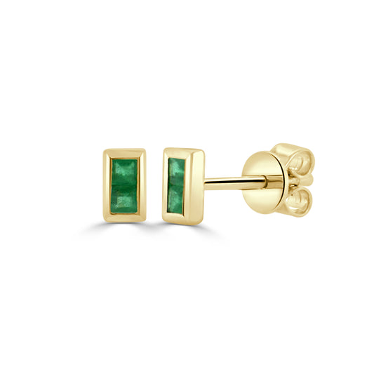 Sabrina Designs 14K Gold Precious Gemstone Square Cut Stud Earrings