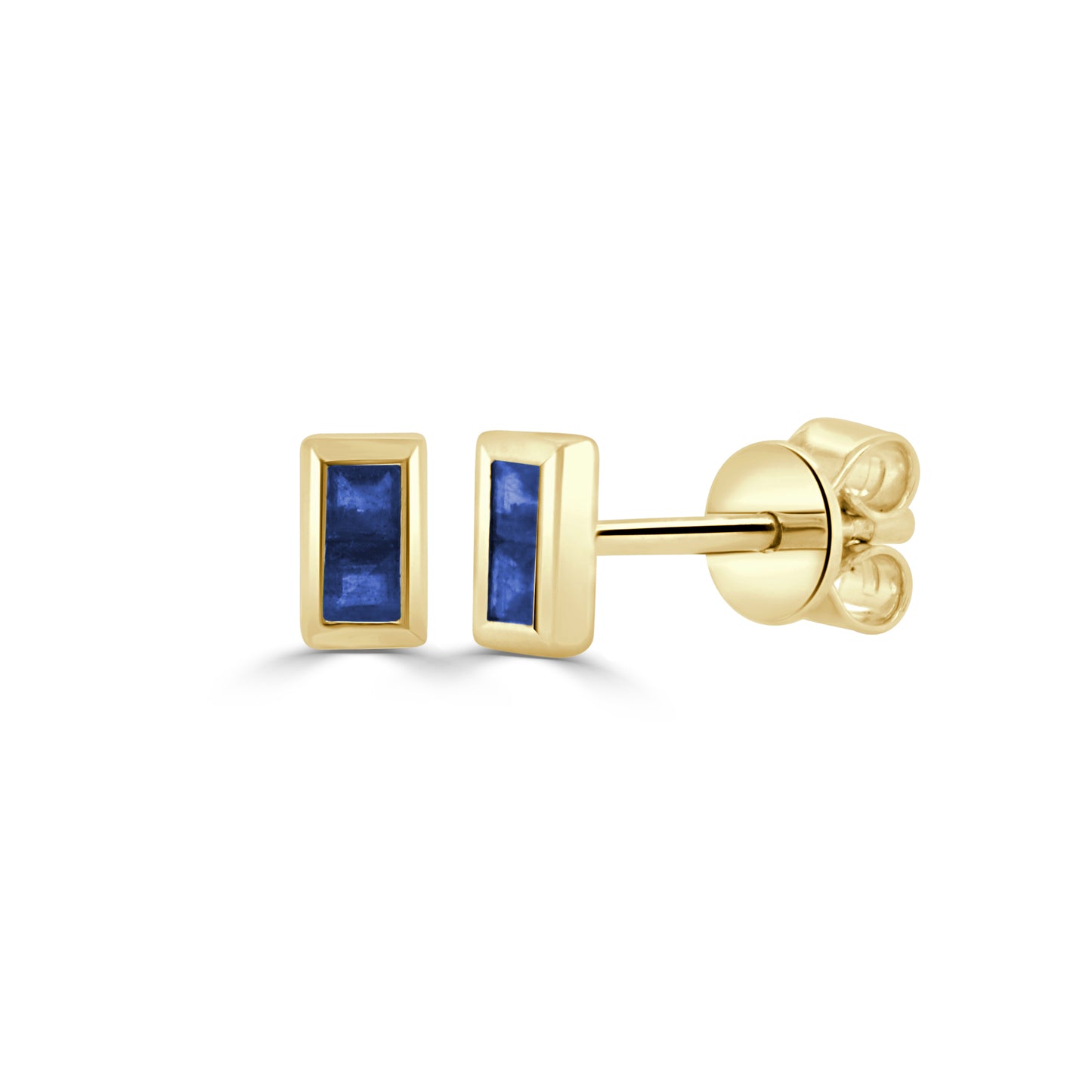 Sabrina Designs 14K Gold Precious Gemstone Square Cut Stud Earrings