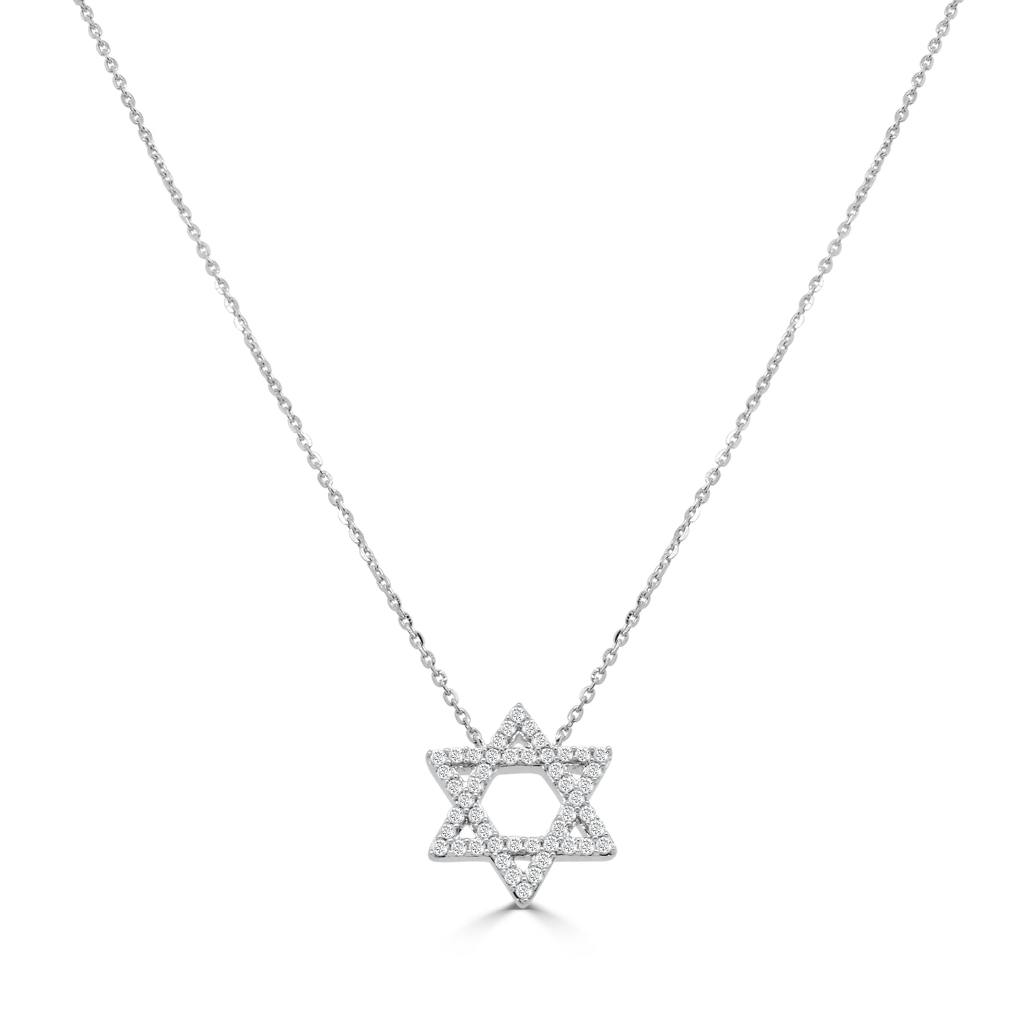 Sabrina Designs 14K Gold 0.22ctw Diamond Star of David Necklace