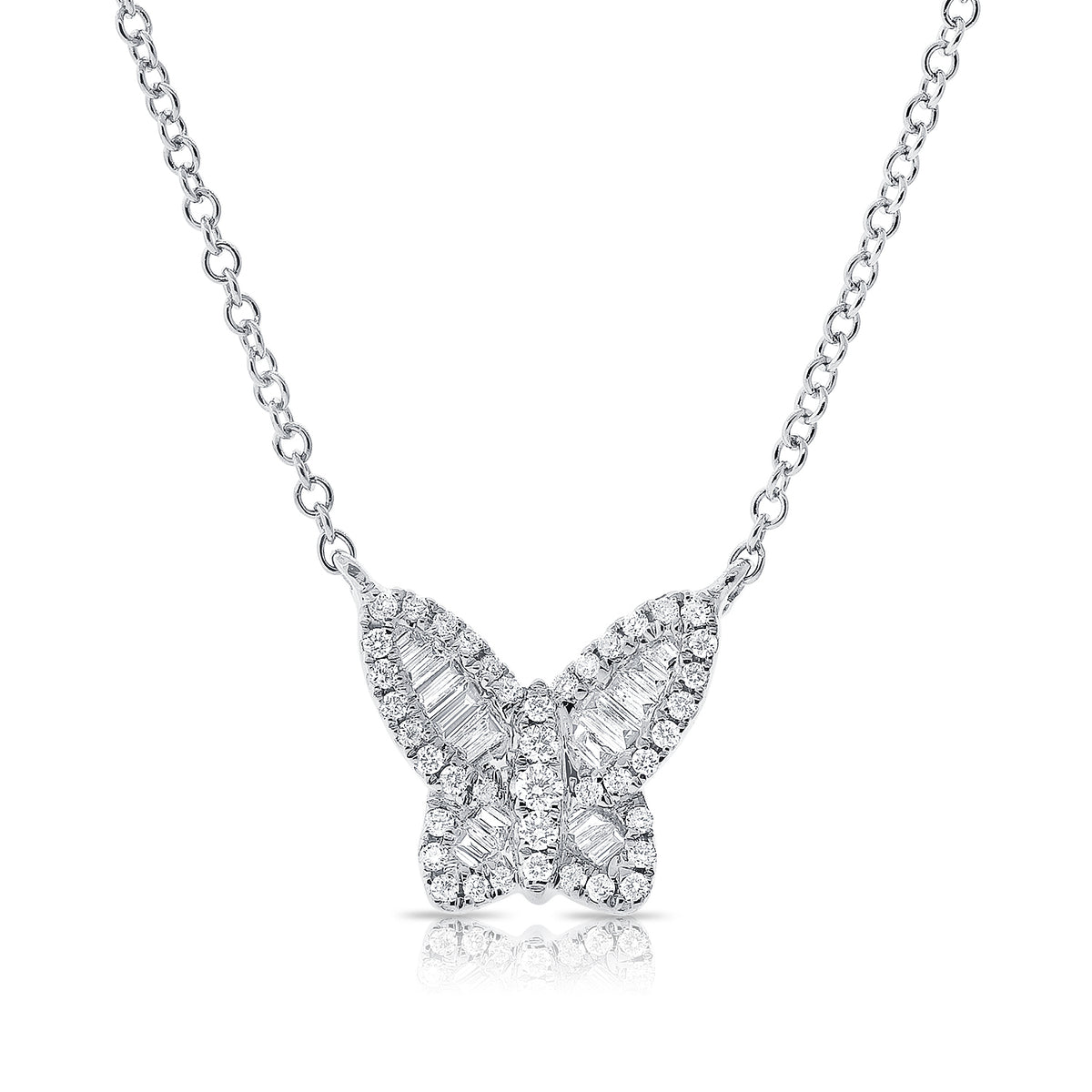 Sabrina Designs 14K Gold 0.20ctw Diamond Butterfly Necklace