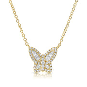 Sabrina Designs 14K Gold 0.20ctw Diamond Butterfly Necklace