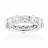 Brilliante Sterling Silver Simulated Diamond Eternity Band Ring
