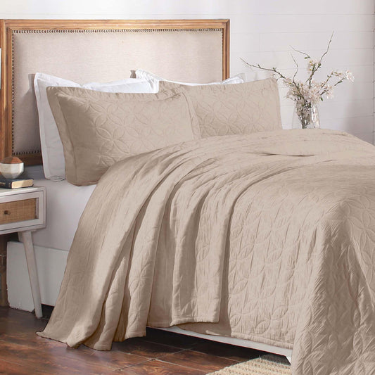 Superior "Serenity" Cotton Jacquard Celtic Circle Bedspread Set