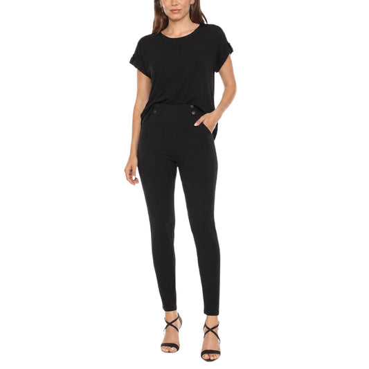 White Mark Women's Dolman Top and Scuba Pants Set