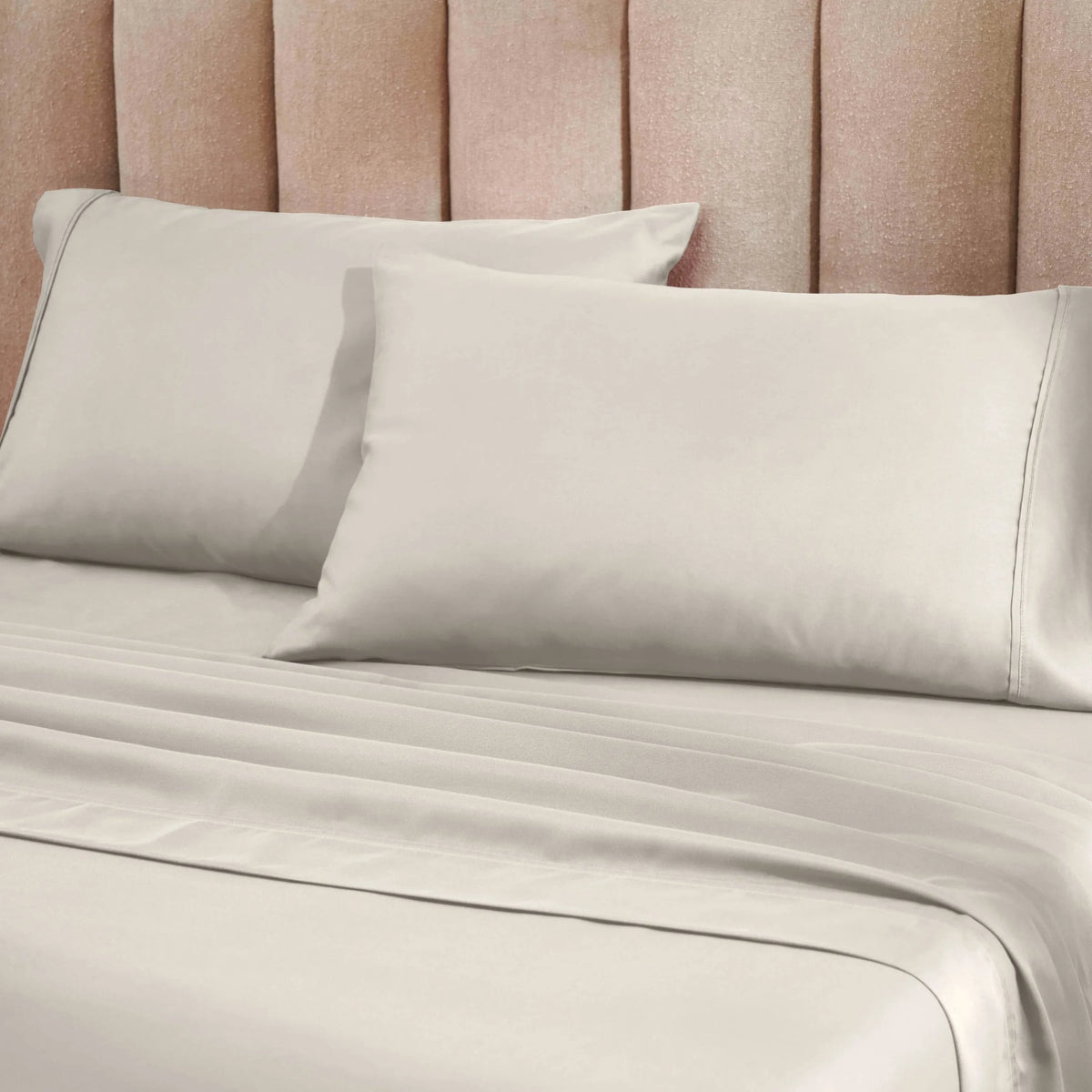 Superior 1200 Thread Count Cotton Blend Deep Pocket Solid 4-Piece Sheet Set