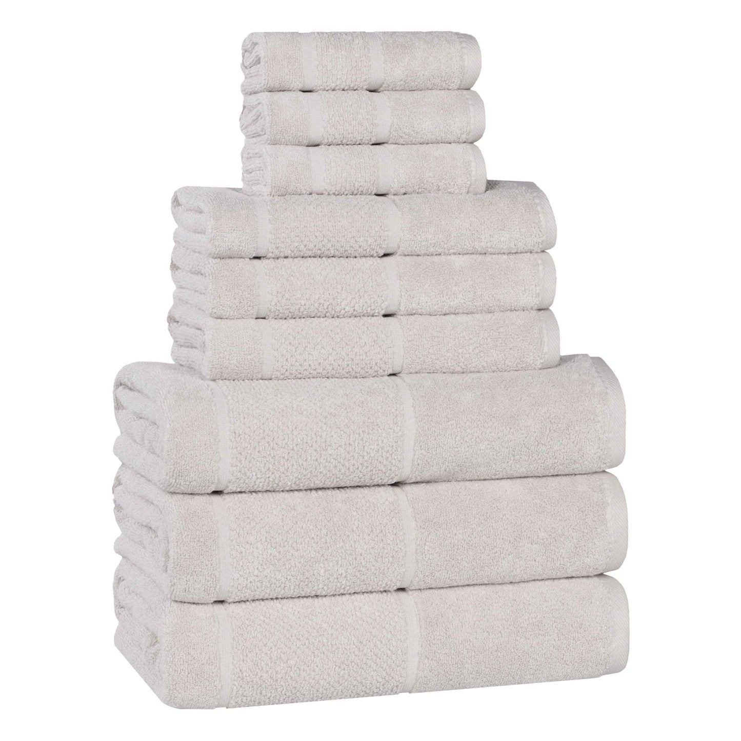 Superior "Mile" Smart Twist Viscose Cotton Blend 9-Piece Towel Set