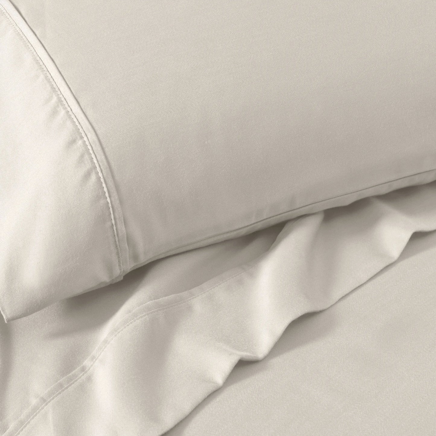 Superior 1200 Thread Count Cotton Blend Deep Pocket Solid 4-Piece Sheet Set