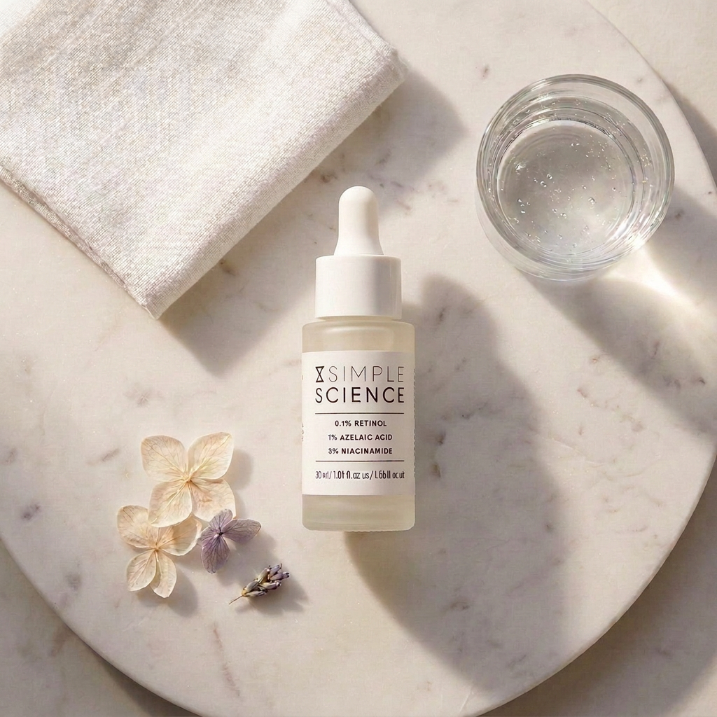 Isomers Skincare Simple Science 0.1% Retinol 1% Azelaic Acid 3% Niacinamide Serum 30ml