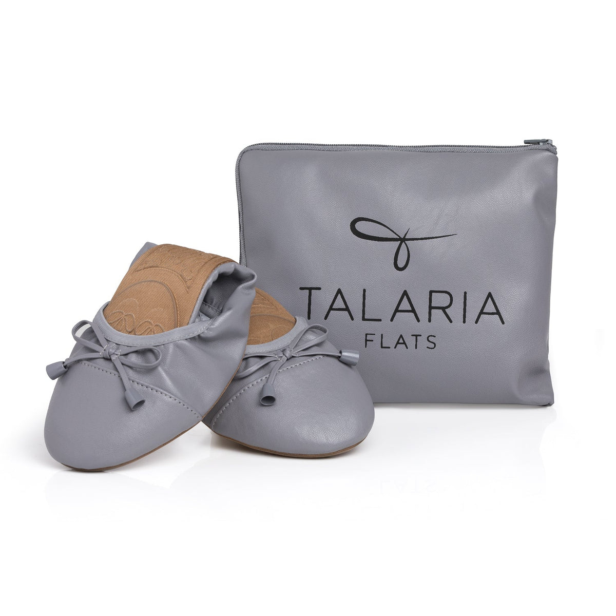 Talaria Flats Premium Stone Grey Flats
