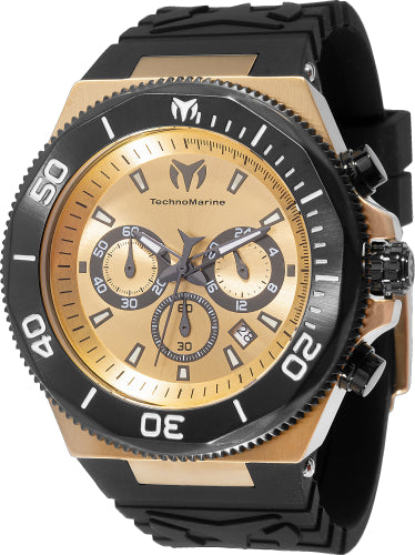 TechnoMarine Men's 49mm Manta Ocean Quartz Chronograph Silicone Strap Watch
