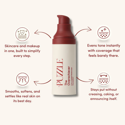 Puzzle® Makeup The Overachiever 2-in-1 Tinted Moisturizer & Foundation