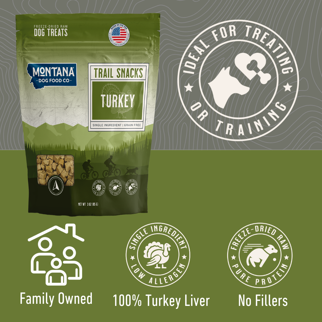Montana Dog Food Co Turkey Liver Freeze-Dried Dog Treats 3oz