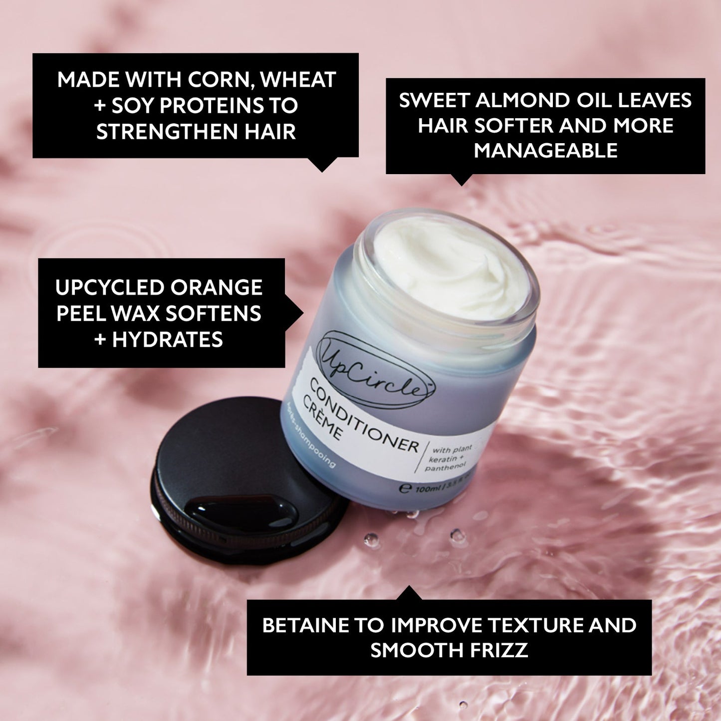 UpCircle Conditioner Crème with Plant Keratin & Panthenol