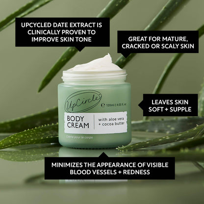 UpCircle Natural Body Cream with Aloe Vera & Cocoa Butter