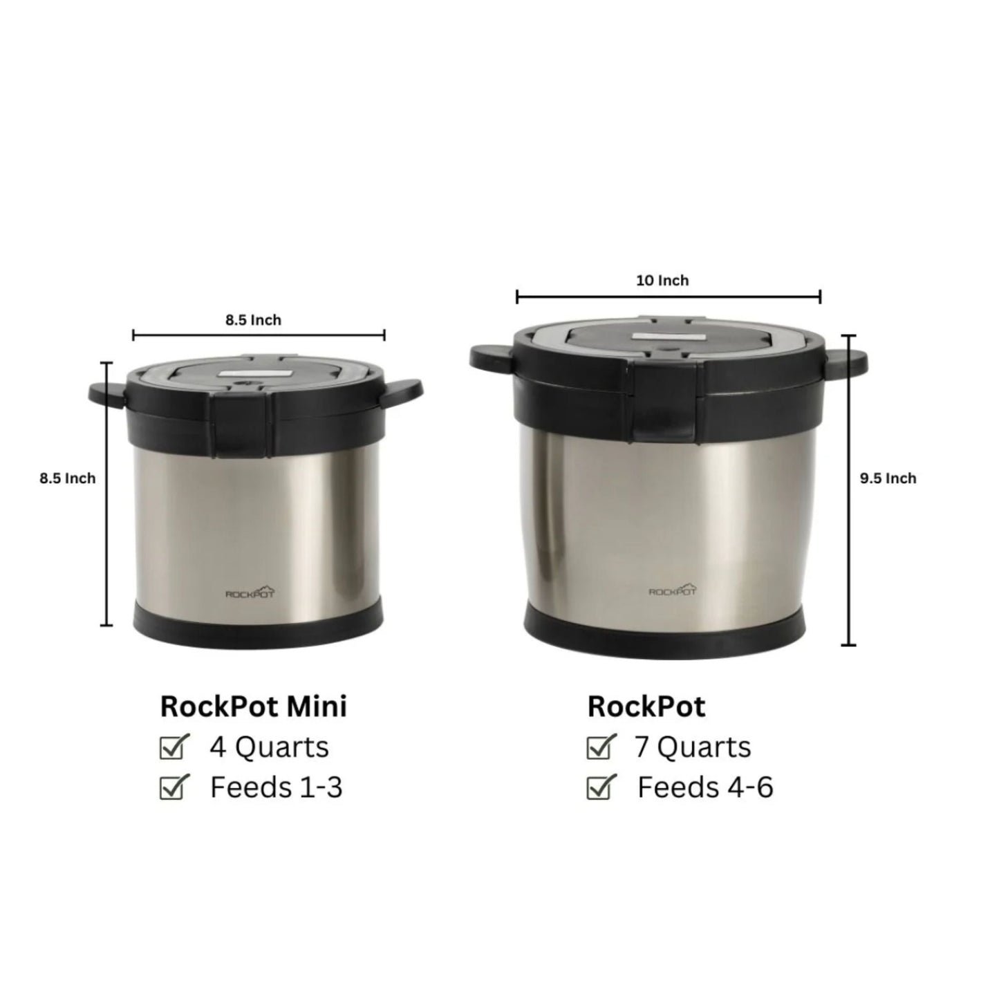 RockPot 7QT 6-Piece Original Pot Set