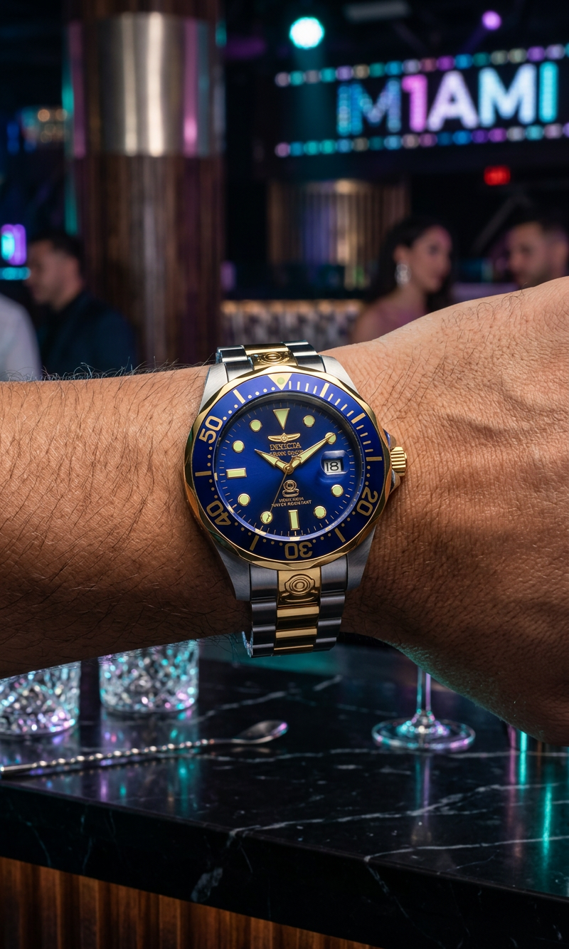 Invicta Men's 47mm Grand Diver Automatic Luminous Markers Bracelet Watch