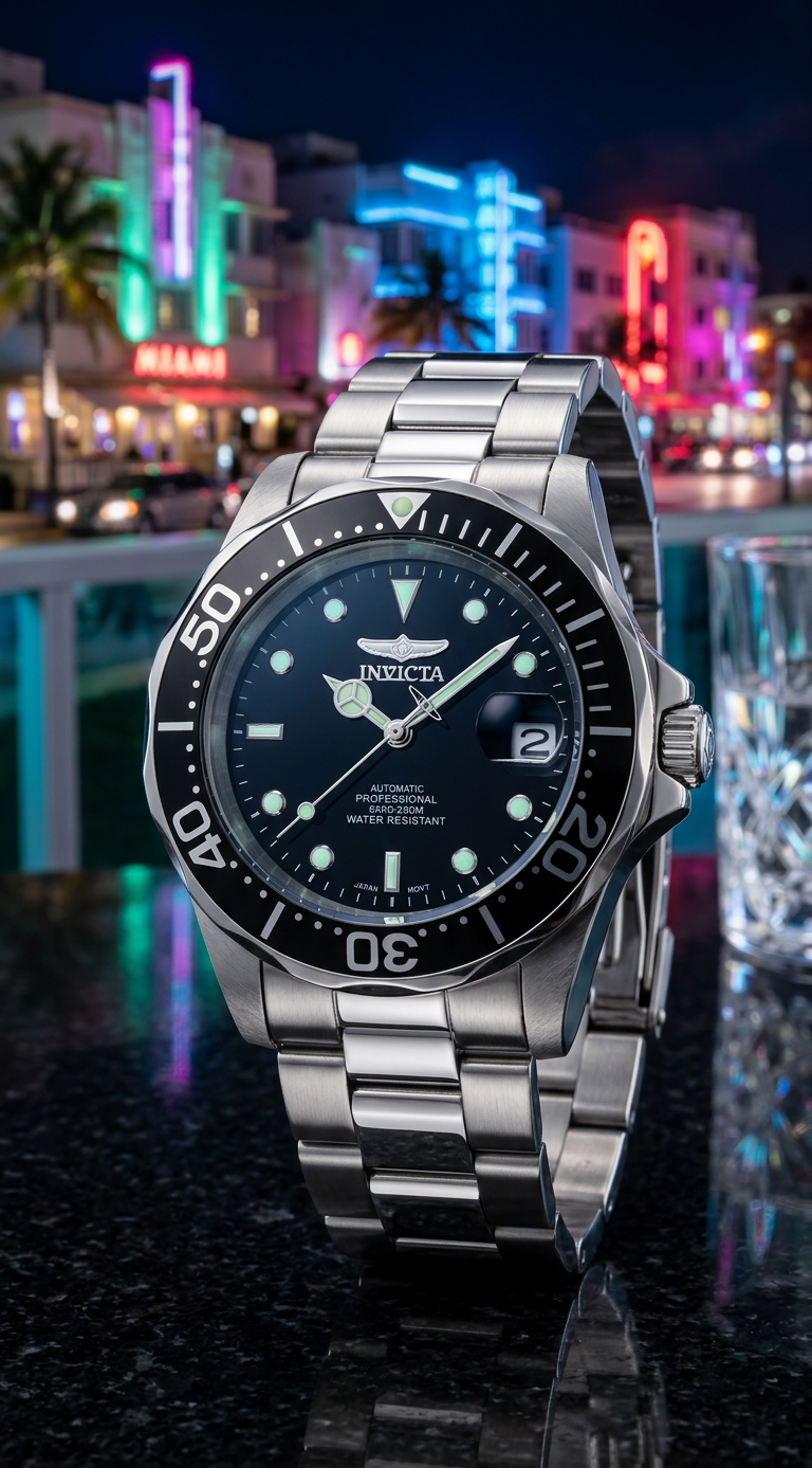 Invicta Men's 40mm Pro Diver Automatic Date Bracelet Watch