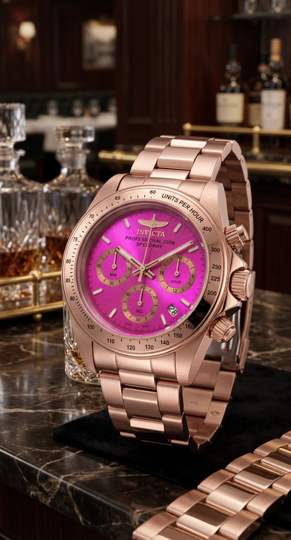 Invicta Women's 39mm Speedway Quartz Chronograph Color Dial Bracelet Watch