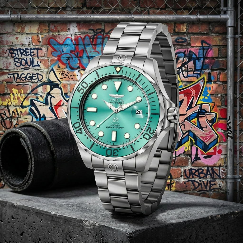 Invicta Men's 47mm Pro Diver Automatic Robin's Egg Blue Bracelet Watch