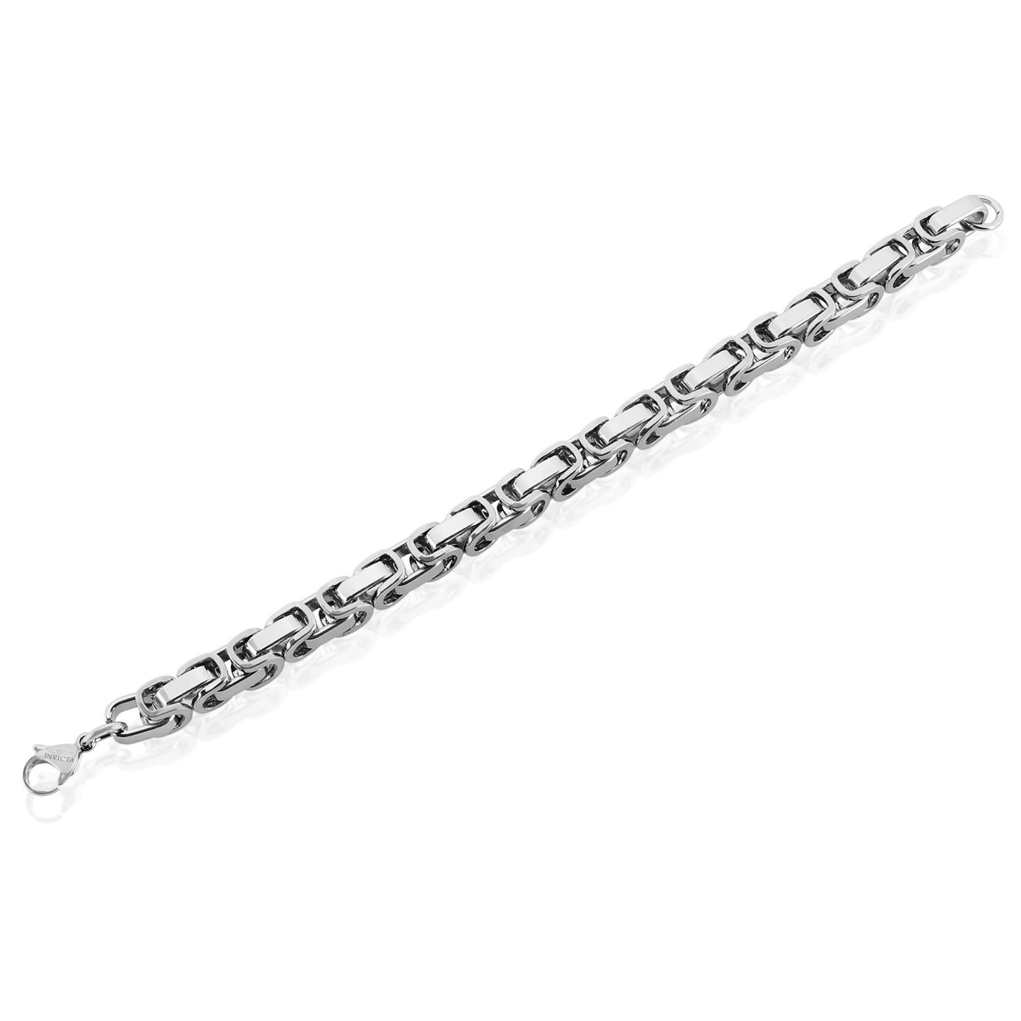 Invicta Men's Stainless Steel 8mm Byzantine Chain Bracelet