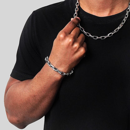 Invicta Men's Stainless Steel 10mm Link Chain Bracelet
