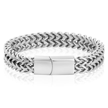 Invicta Men's Stainless Steel 14mm Double Franco Chain Bracelet