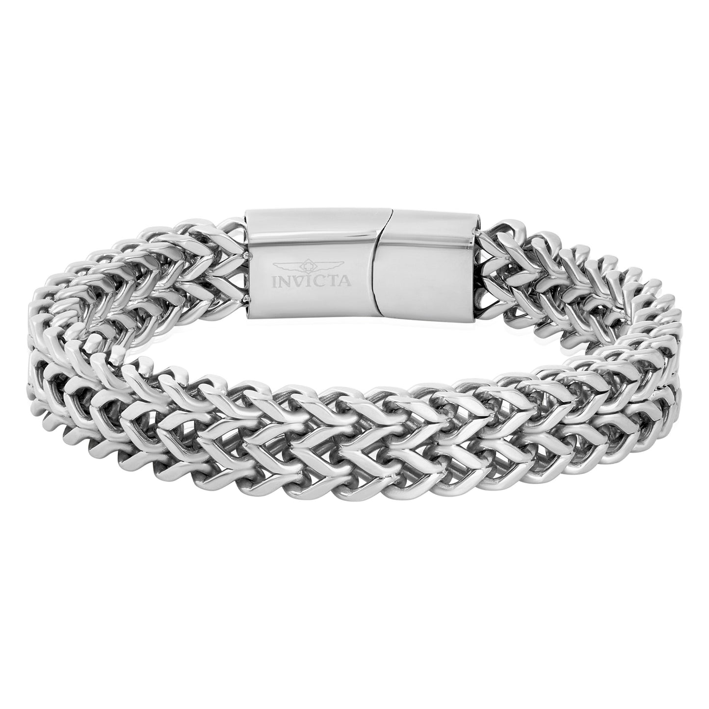 Invicta Men's Stainless Steel 14mm Double Franco Chain Bracelet