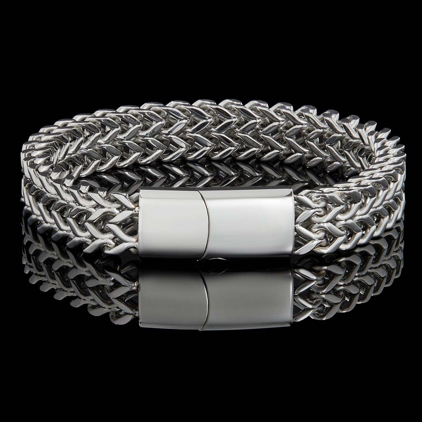 Invicta Men's Stainless Steel 14mm Double Franco Chain Bracelet