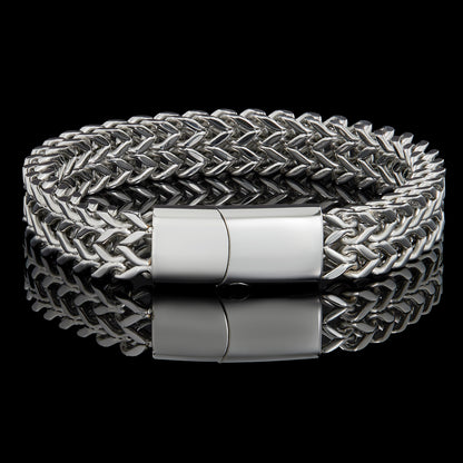 Invicta Men's Stainless Steel 14mm Double Franco Chain Bracelet