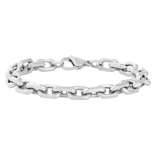 Invicta Men's Stainless Steel 8.5mm Matte Finish Link Bracelet