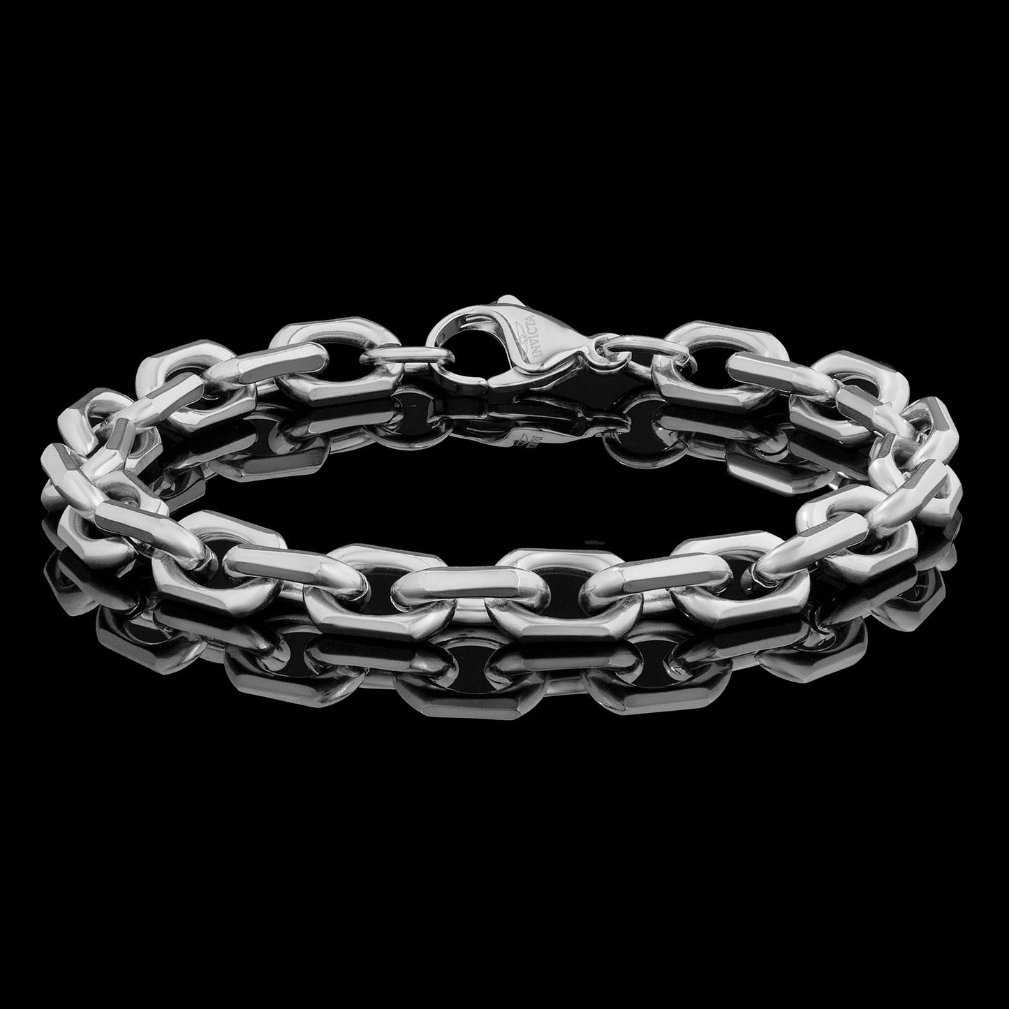 Invicta Men's Stainless Steel 8.5mm Matte Finish Link Bracelet