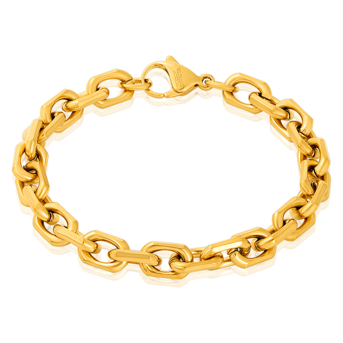 Invicta Men's Stainless Steel 8.5mm Matte Finish Link Bracelet